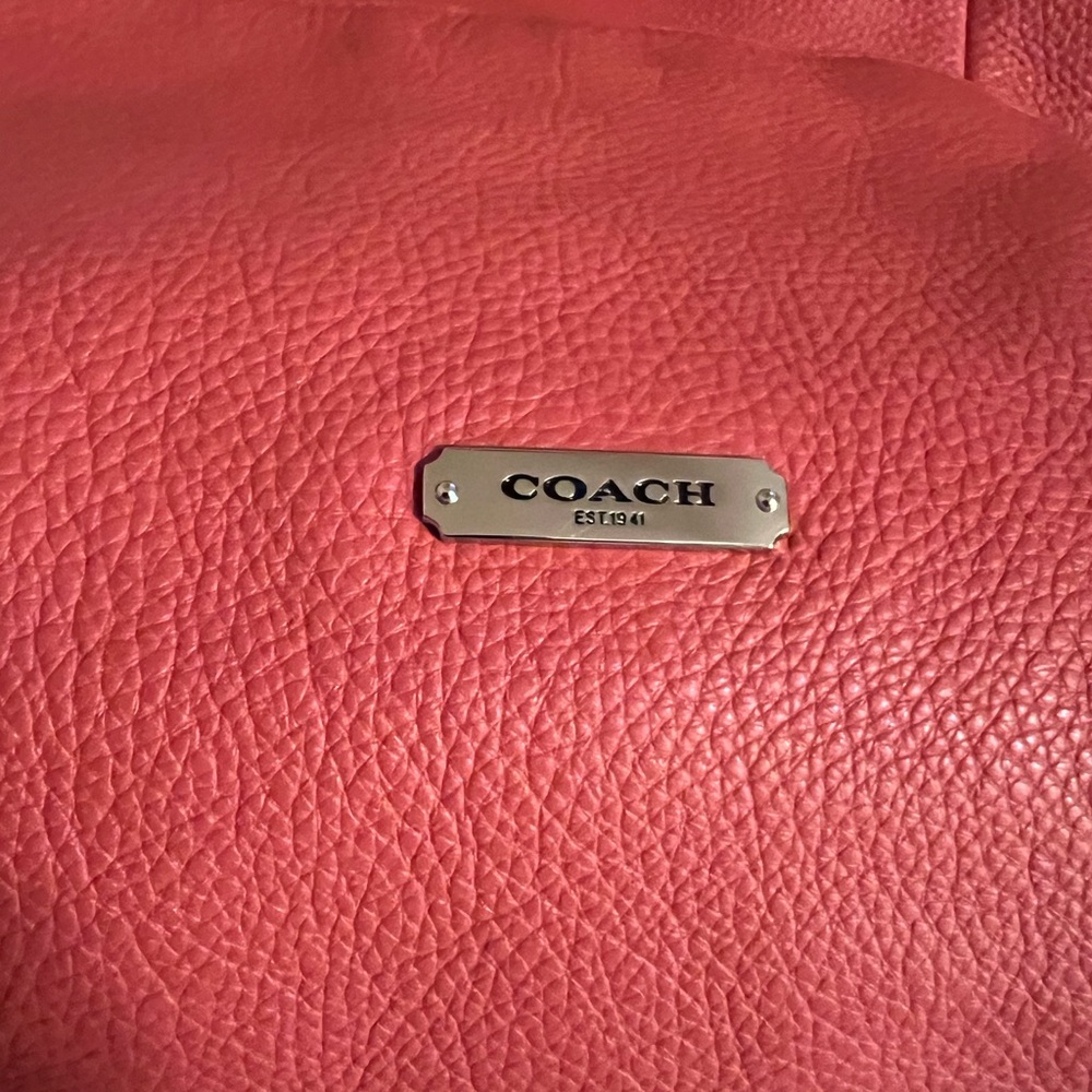 Coach Coral Leather Bag EUC - Picture 2 of 12